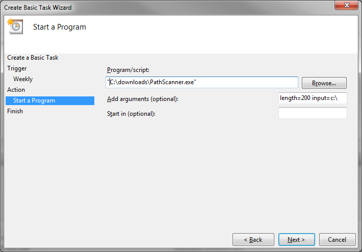 Set Task Scheduler part 5